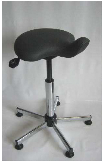 Tabouret ergonomique à selle secteur médical